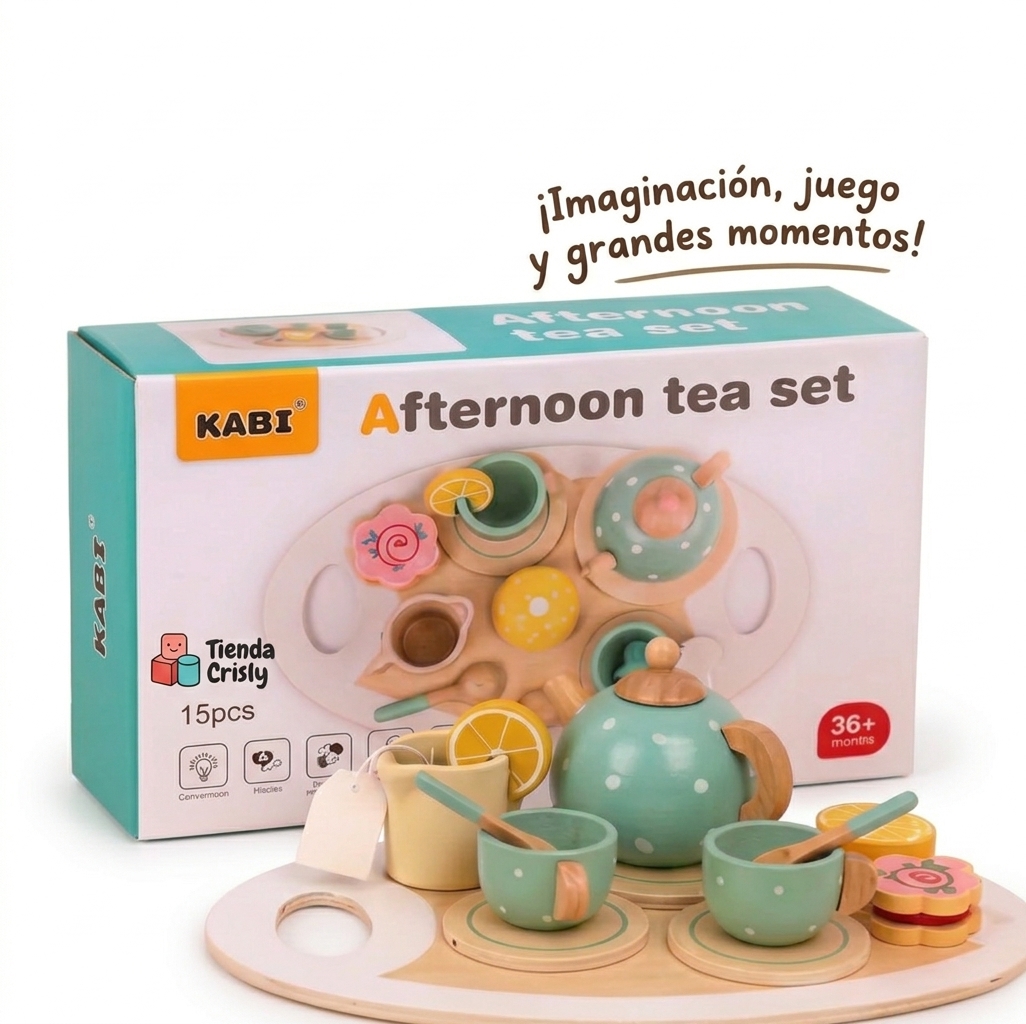 Set de Te madera KABI