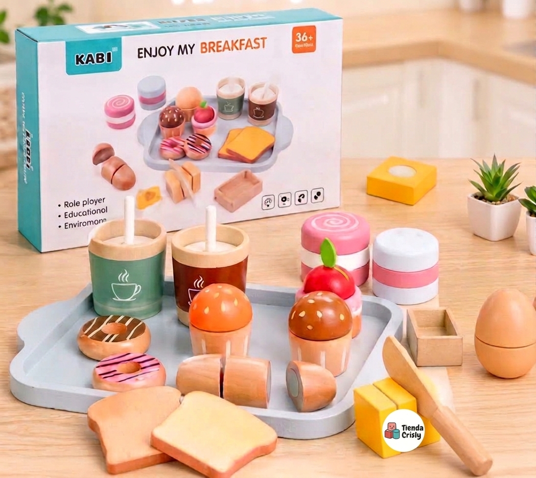 Juego de Desayuno de Madera KABI